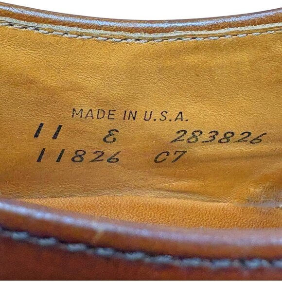 Retro Cole Haan Brown Leather Split Toe Made in the USA Derby - Picture 4 of 10